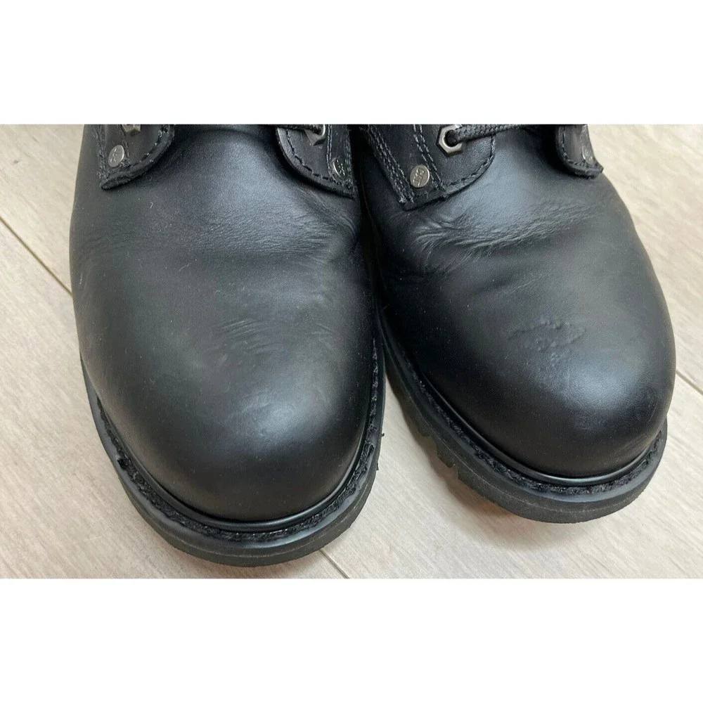 CAT Second Shift Steel Toe Work Boot Black Leather 13 W Wide Man caterpillar